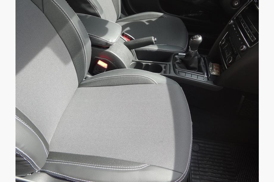 Skoda Superb 2001-2009 рр. Авточохли (кожзам↗тканина, Premium) Фото 14