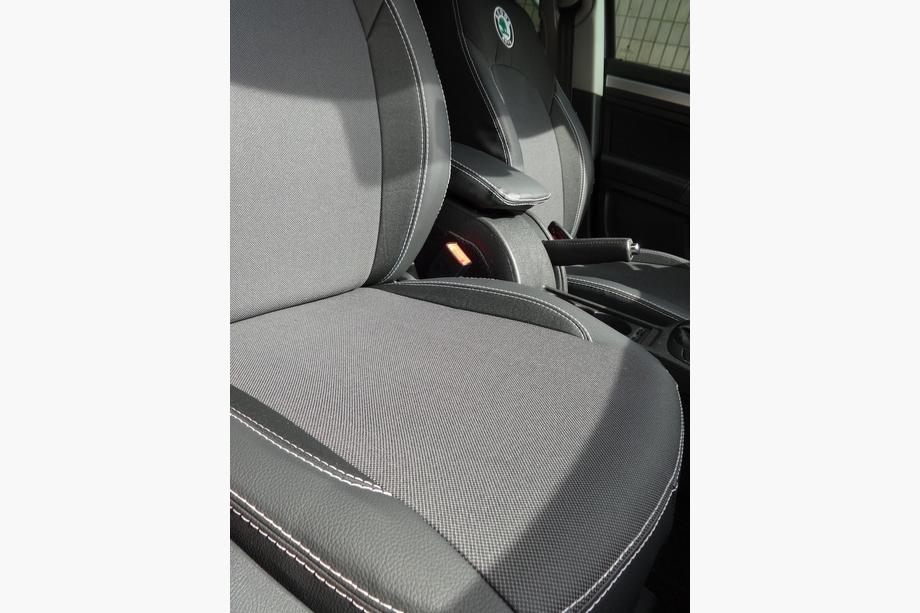 Skoda Superb 2001-2009 рр. Авточохли (кожзам↗тканина, Premium) Фото 18