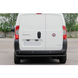 Задній захист Black (нерж) Fiat Fiorino/Qubo 2008-2024 рр. фото 3