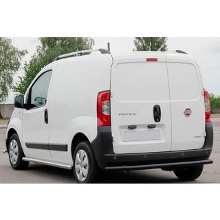 Задній захист Black (нерж) Fiat Fiorino/Qubo 2008-2024 рр. фото 1