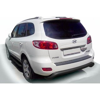 Задня дуга AK007 Black (нерж.) Hyundai Santa Fe 2 2006-2012 рр.