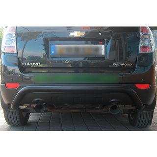 Задня дуга AK007 Black (нерж.) Chevrolet Captiva 2006-2019 рр. фото 1