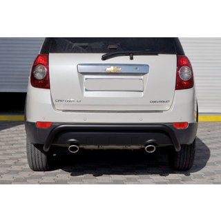 Задня дуга AK007 Black (нерж.) Chevrolet Captiva 2006-2019 рр. фото 2