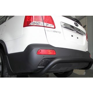 Задня дуга AK007 Black (нерж.) Kia Sorento II XM 2009-2014 рр. фото 2