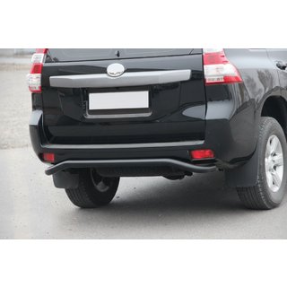 Задня дуга AK008 Black (нерж) Toyota Land Cruiser Prado 150 2009-2023 рр. фото 3
