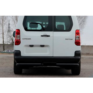 Задні кути AK003 Black (нерж.) Citroen Berlingo 2008-2018 рр. фото 1