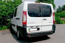 Citroen Jumpy 2007-2017 рр. Задня дуга Double Black (нерж.) фото 1