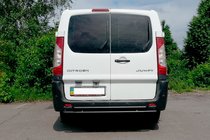 Citroen Jumpy 2007-2017 рр. Задня дуга Double Black (нерж.) фото 3