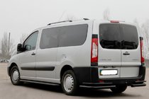 Citroen Jumpy 2007-2017 рр. Задні кути Double Black (2 шт., нерж.) фото 3