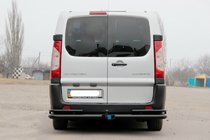 Citroen Jumpy 2007-2017 рр. Задні кути Double Black (2 шт., нерж.) фото 2