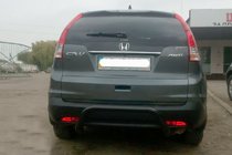 Honda CRV 2012-2016 рр. Задня дуга AK007 Black (нерж) фото 3