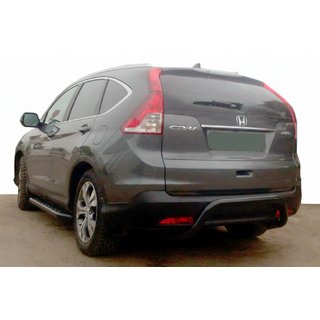 Задня дуга AK007 Black (нерж) Honda CRV 2012-2016 рр. фото 1