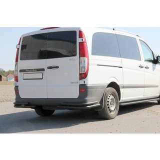 Задні куточки AK003-Double Black (2 шт, нерж) Mercedes Vito W639 2004-2014 рр. фото 1