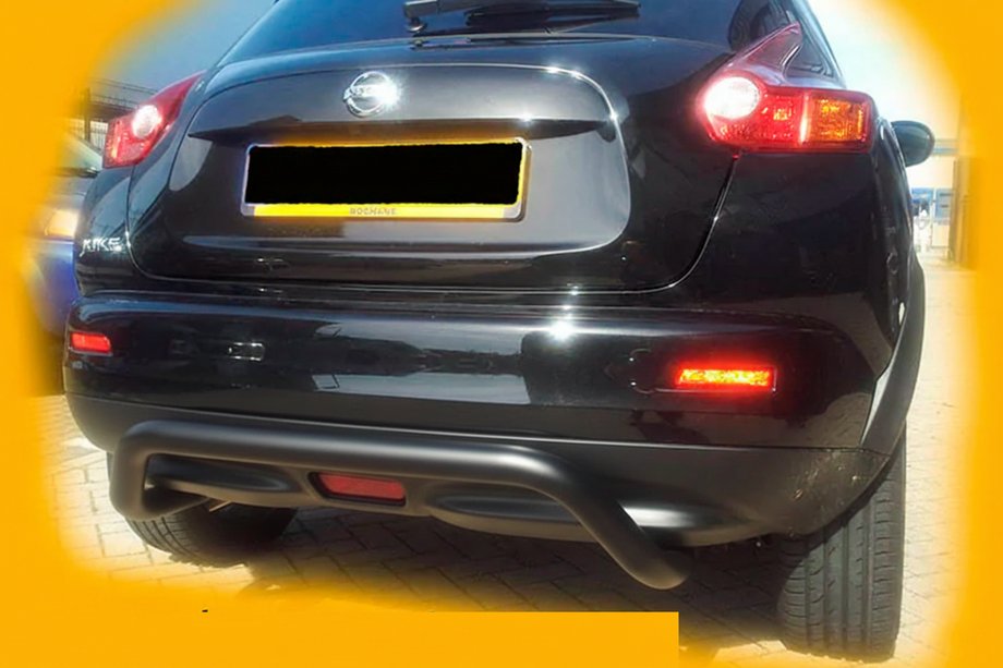 Nissan Juke 2010-2019 рр. Задня дуга AK007 Black (нерж) Фото 9