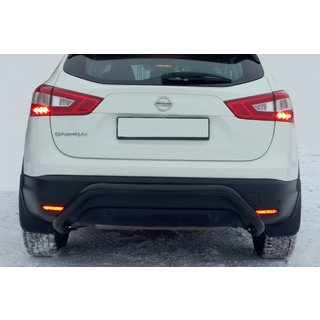 Задня дуга AK007-1 Black (нерж) Nissan Qashqai 2014-2021 рр. фото 2
