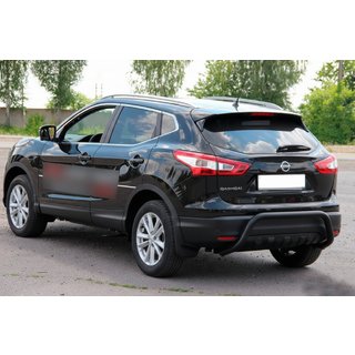 Задня дуга AK007-1 Black (нерж) Nissan Qashqai 2014-2021 рр. фото 4