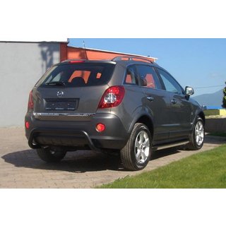 Задня дуга AK007-1 Black (нерж.) Opel Antara 2006-2017 рр. фото 2