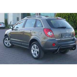 Задня дуга AK007-1 Black (нерж.) Opel Antara 2006-2017 рр. фото 3