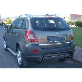 Задня дуга AK007-1 Black (нерж.) Opel Antara 2006-2017 рр. фото 4