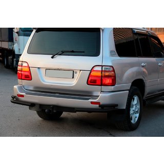 Задні куточки AK003-Double Black (2 шт., нерж) Toyota Land Cruiser 100 1998-2007 рр. фото 2