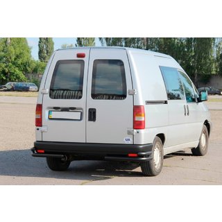 Задні подвійні куточки AK003-подвійний Black (нерж) Citroen Jumpy 1996-2007 рр. фото 2