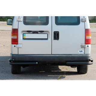 Задні подвійні куточки AK003-подвійний Black (нерж) Citroen Jumpy 1996-2007 рр. фото 1