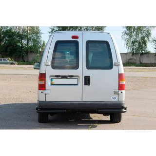 Задні подвійні куточки AK003-подвійний Black (нерж) Citroen Jumpy 1996-2007 рр. фото 3