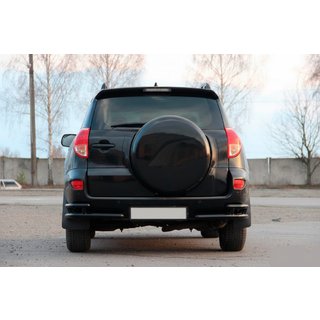 Задні куточки AK003-double Black (2 шт., нерж) Toyota Rav 4 2006-2013 рр. фото 1