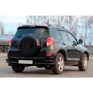 Задні куточки AK003-double Black (2 шт., нерж) Toyota Rav 4 2006-2013 рр. фото 3