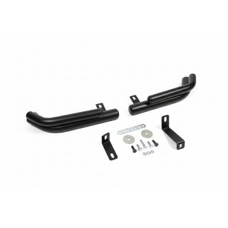 Задні подвійні куточки AK003-Подвійний Black (нерж.) Hyundai Santa Fe 2 2006-2012 рр. фото 2