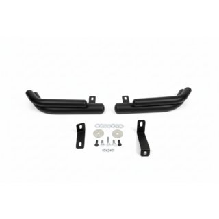 Задні подвійні куточки AK003-Подвійний Black (нерж.) Hyundai Santa Fe 2 2006-2012 рр. фото 3