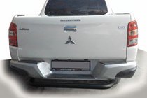 Fiat Fullback 2016- рр. Задній захист AK007 Black (нерж) фото 1