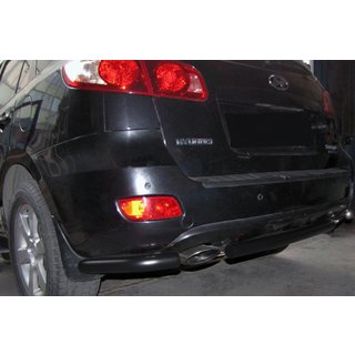 Задні кути з центральної AK0073 Black (2 шт., нерж.) Hyundai Santa Fe 2 2006-2012 рр.