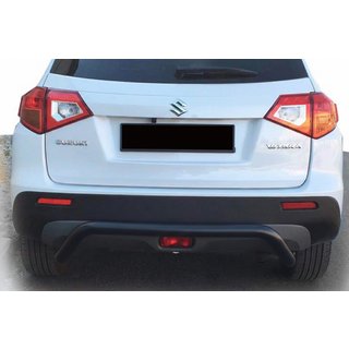 Задній захист AK007 Black (нерж) Suzuki Vitara 2015- рр.