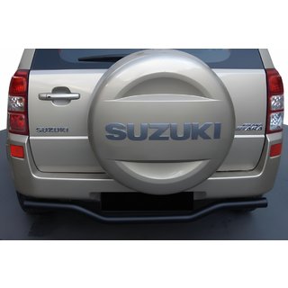 Задній захист AK005-1 Black (нерж) Suzuki Grand Vitara 2005-2017 рр.