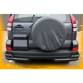 Задні подвійні куточки AK003-2 Black (2 шт., нерж) Toyota Land Cruiser Prado 120 2002-2009 рр. фото 4