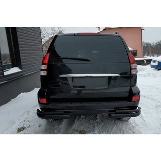 Задні подвійні куточки AK003-2 Black (2 шт., нерж) Toyota Land Cruiser Prado 120 2002-2009 рр. фото 2