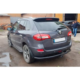 Задня дуга AK002-1 Black (нерж) Renault Koleos 2008-2016 рр. фото 4