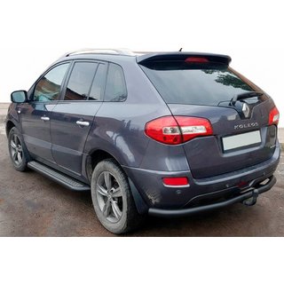 Задня дуга AK002-1 Black (нерж) Renault Koleos 2008-2016 рр. фото 1