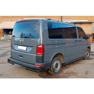 Задні куточки AK003-Double Black (2 шт., нерж) Volkswagen T6 2015-2024 рр. фото 4