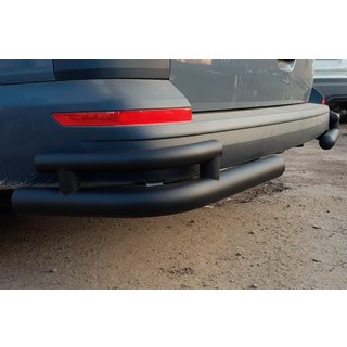 Задні куточки AK003-Double Black (2 шт., нерж) Volkswagen T6 2015-2024 рр. фото 2