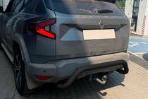 Renault Duster 2024- рр. Задній захист AK007 Black (нерж.) фото 3