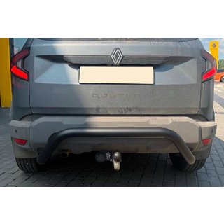 Задній захист AK007 Black (нерж.) Dacia Duster 2024- рр. фото 1