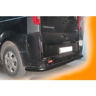 Задній захист AK005 Black (нерж) Opel Vivaro 2001-2015 рр. фото 2