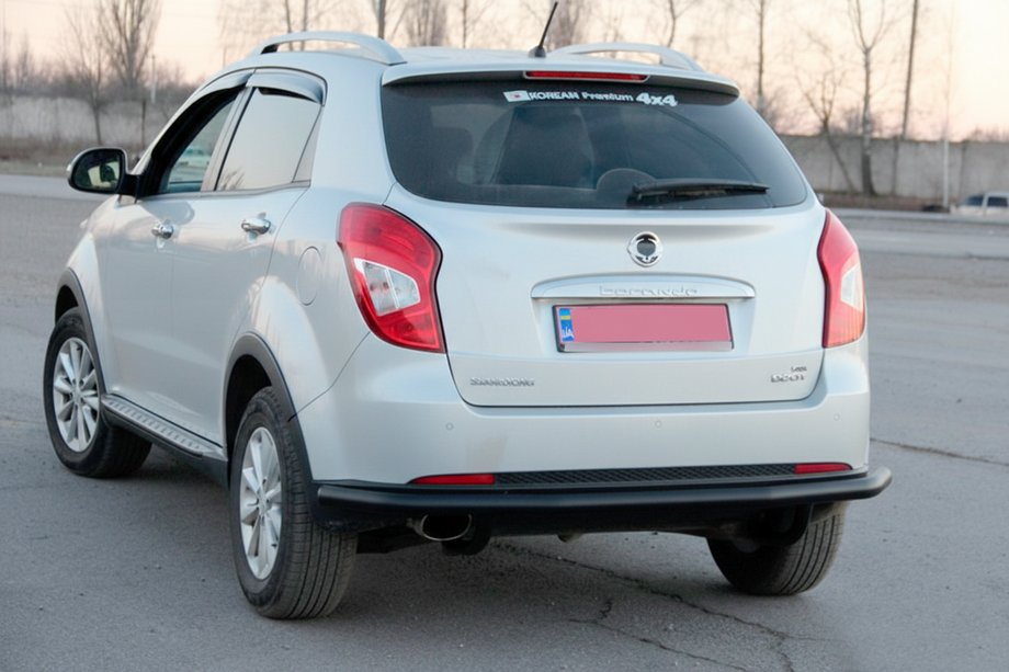 SsangYong Korando 2010-2019 рр. Задня дуга AK005 Black (нерж) Фото 1