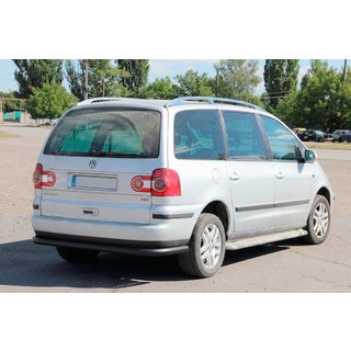 Задній захист AK005 Black Volkswagen Sharan 1995-2010 рр. фото 3