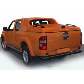 Задній захист AK005 Black (2011-2018, нерж) Ford Ranger 2011-2022 рр. фото 4