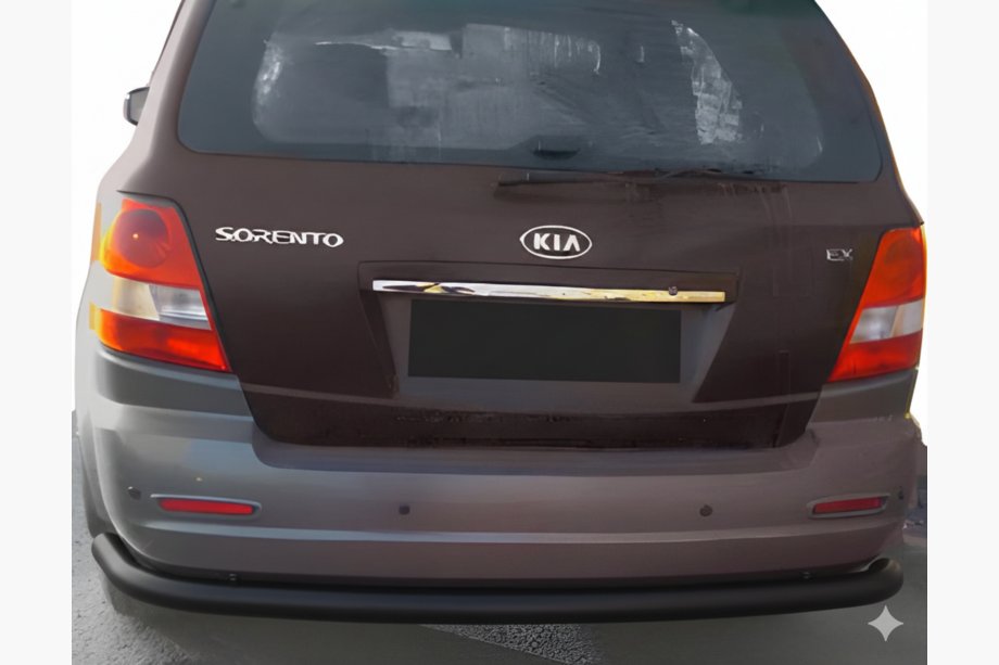 Kia Sorento I BL 2002-2009 рр. Задня дуга AK005 Black (нерж.) Фото 2