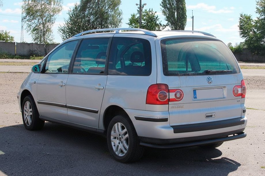 Ford Galaxy 1995-2006 рр. Задній захист AK005 Black Фото 3