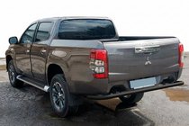Fiat Fullback 2016- рр. Задній захист AK005 Black (нерж) фото 1